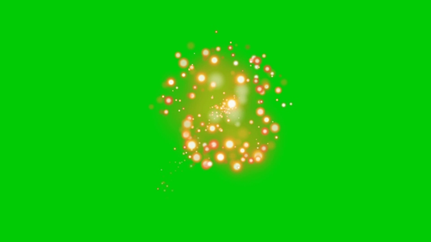 Green Fireworks Celebrating the New Year image - Free stock photo ...