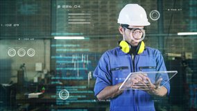 AI Engineer smart factory machine augmented reality digital technology futuristic, industry artificial intelligence technology app system production control - Powered by Shutterstock - Get 15% off with code: PIKWIZARD15