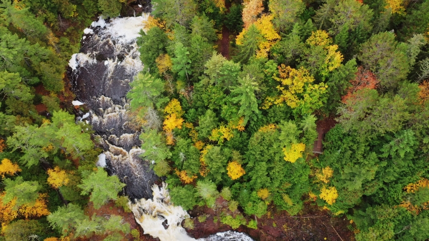 Rapids in the bad river at Copper Falls State Park, Wisconsin image ...