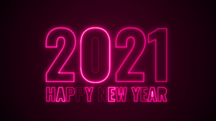 Happy New Year 2020 background neon concept | Shutterstock HD Video #1062879385