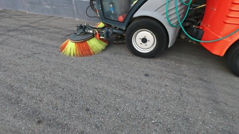 Road-sweeping and watering machines are used for cleaning, washing and watering a variety of road surfaces.