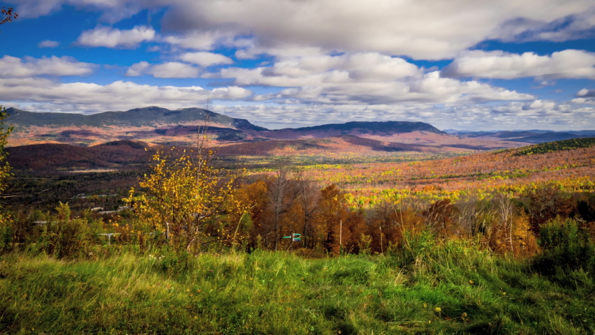 Time lapse of Sugarloaf Mountain valley near Kingfield Maine