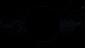 From full moon to new moon. Ultra realistic moon phases. Moon and stars in 3D. Video 4k