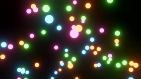 beautiful background glowing neon balls 4k video - Powered by Shutterstock - Get 15% off with code: PIKWIZARD15