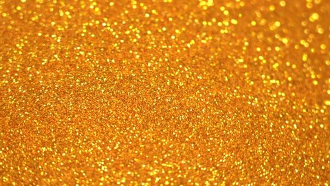 Beautiful sparkling and shining holiday golden Christmas abstract 4k video background