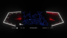 Car interface. Digital GPS navigation. Holographic virtual interface. - Powered by Shutterstock - Get 15% off with code: PIKWIZARD15