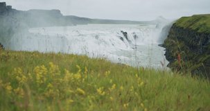 Amazing Gullfoss waterfall in Iceland located in the Golden circle.