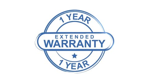 1 Year Extended Warranty Seal Display for new products