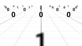 Digital binary code data processing on screen background loop. Data rendering of a scientific technology data binary code. Concept of science, motion graphic, digital technology, matrix background. - Powered by Shutterstock - Get 15% off with code: PIKWIZARD15