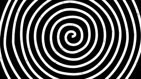 black white psychedelic optical illusion abstract Stock Footage Video ...