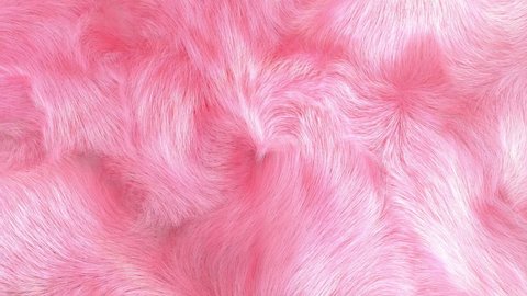 Pink plush fur background, 3D generated, gently waving, 4K.