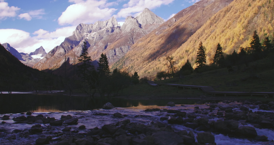 autumn landscape at Sichuan China