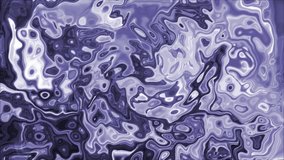 Waving grayish violet twisting background texture. Abstract looping 4k animated wavy shapes on flowing water surface. Motion backdrop design concept. Moving dynamic 3D template for promotional video