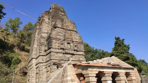 uttarakhand,india- 3 may 2020:sun temple.this is a video of sun temple katarmal almora.there are only two sun temples in india.