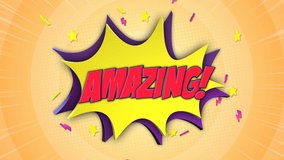 AMAZING Comic Text Animation and Speech Bubble, with Alpha Matte, Loop, 4k
 - Powered by Shutterstock - Get 15% off with code: PIKWIZARD15
