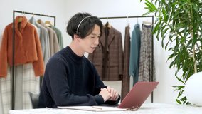 young male fashion designer meeting at online - Powered by Shutterstock - Get 15% off with code: PIKWIZARD15