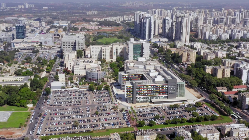 Beilinson Rabin Medical Center campus, Aerial view.