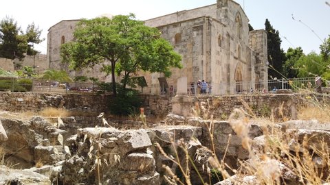 Church of Saint Anne Jerusalem is the traditional site of the home of Jesus’ grandparents, Anne and Joachim, and the birthplace of Mary.
Next to the church is the large excavation area of the Pools 