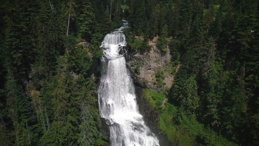 Breathtaking Waterfall Aerial Video of Alexander Falls in Slow Motion