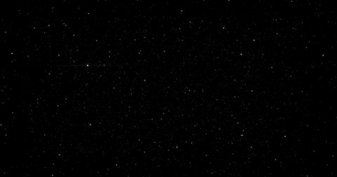 4K Video footage Motion of shinny stars animation on black background. Night stars skies with twinkling or blinking stars motion background. Looping seamless space backdrop particles. Universe stars.