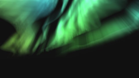 Aurora Northern Lights Green Animation Loop 