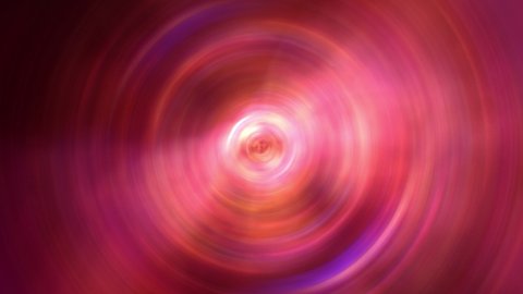 Abstract Beautiful Varicolored Gradient Pink Red Circle Loop Hypnotic Mysterious Energy blur Ripple Waves Radiates Out. 4K 3D rendering seamless loop. Psychedelic space theme animated background. VJ Loop.