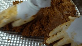 preparing Turkish cig kofte with traditional methods