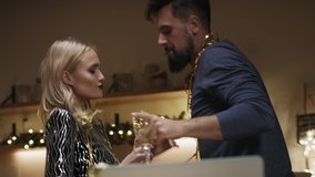 Video of couple dancing during the New Year's party. Shot with RED helium camera in 8K. - Powered by Shutterstock - Get 15% off with code: PIKWIZARD15
