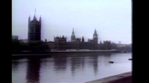 CIRCA 1982 - President Reagan addresses England's Parliament, promoting the notion of extending democracy internationally.