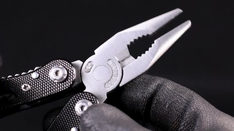 Close up of a standard multi tool
