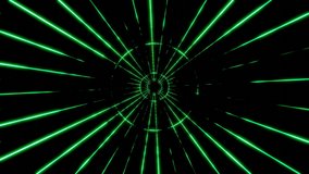Abstract green energy light, appearing glowing matrix lines, ultraviolet spectrum., looping 4K Video