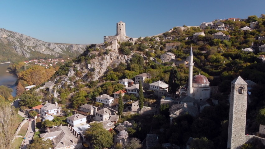 Beautiful Počitelj, Historic Village in 스톡 동영상 비디오(100% 로열티 프리) 1063248040 | Shutterstock
