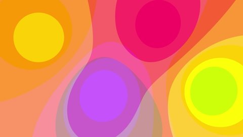Pastel liquid cartoon abstract background animation. Colourful version. Good for intro, titles, opener, presentation, etc... Seamless loop. Sweet children animation.
