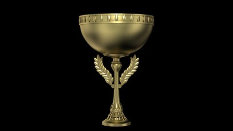 Rotating Winner Cup. The award rotates 360 degrees and has a transparency channel.