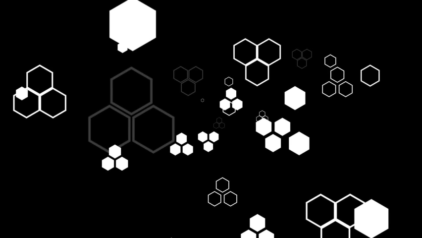 Simple hexagonal procedural loop, cool abstract Royalty-Free Stock Footage #1063406710