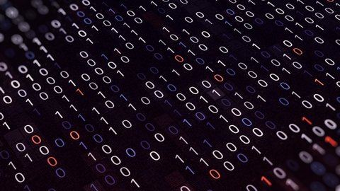Computer Background Binary Code Animation Virtual Stock Footage Video ...