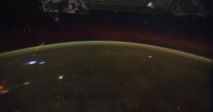 4k ProRess Timelapse : Night Pass Over Central Africa and the Middle East. From Southwest of Cote I'lvoire in Africa to Southern Russia.
