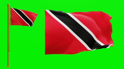 Trinidad And Tobago Flags Waving の動画素材 ロイヤリティフリー Shutterstock