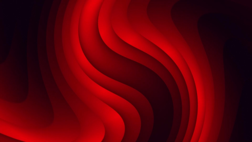 Stylish 3D Abstract Animation Color Wavy Smooth Wall Concept Multicolor red black Liquid Pattern. Wavy Reflection Surface Macro. Trendy Colorful Fluid Abstraction Flow. Beautiful Gradient Texture Royalty-Free Stock Footage #1063453033