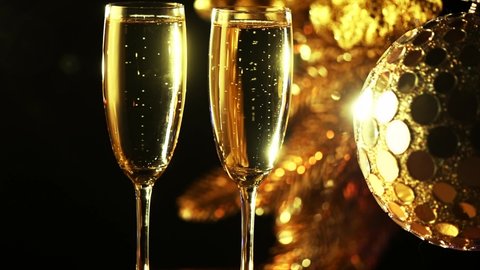 Glasses Champagne Splash Stock Photo 350735213 | Shutterstock