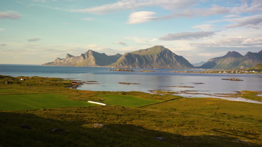 Beautiful Nature Norway natural landscape, Lofoten island.