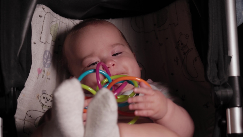 Perfil Del Bebe Gitano Con Una Video De Stock Totalmente Libre De Regalias Shutterstock