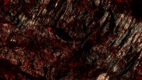 Dark iron ore. Minerals stone wall abstract texture. Nature pattern for decoration. Background video for design.