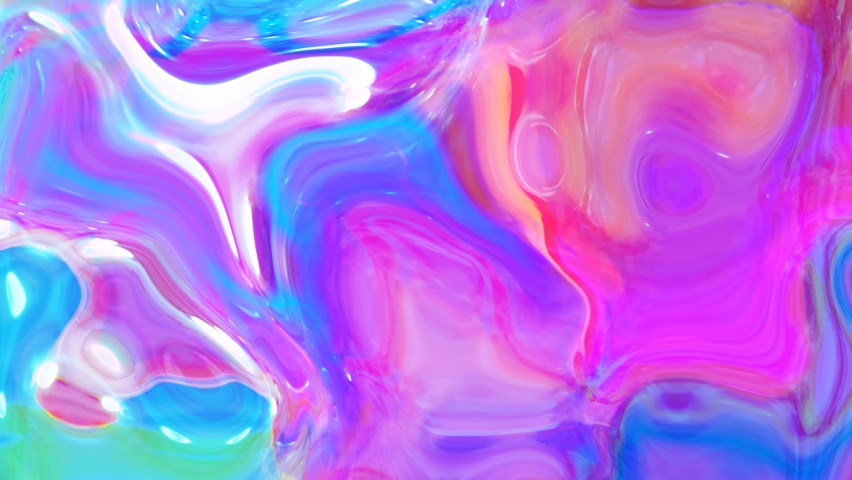 4k Abstract blue pink liquid paint animation.texture, wave, colorful, holographic, oil, watercolor, marble, Backgrounds. | Shutterstock HD Video #1063506244
