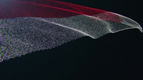3d render. Yemen digital flag with binary code texture flies in the wind. Seamless loop. - Powered by Shutterstock - Get 15% off with code: PIKWIZARD15