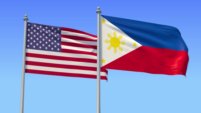 Philippines And Usa Flag