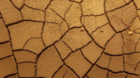 cracked soil in a desert drying out timelapse, drought concept. earth drying time lapse. water scarcity, lack of water, climate change and global warming. ecology concept, nature landscape. water use