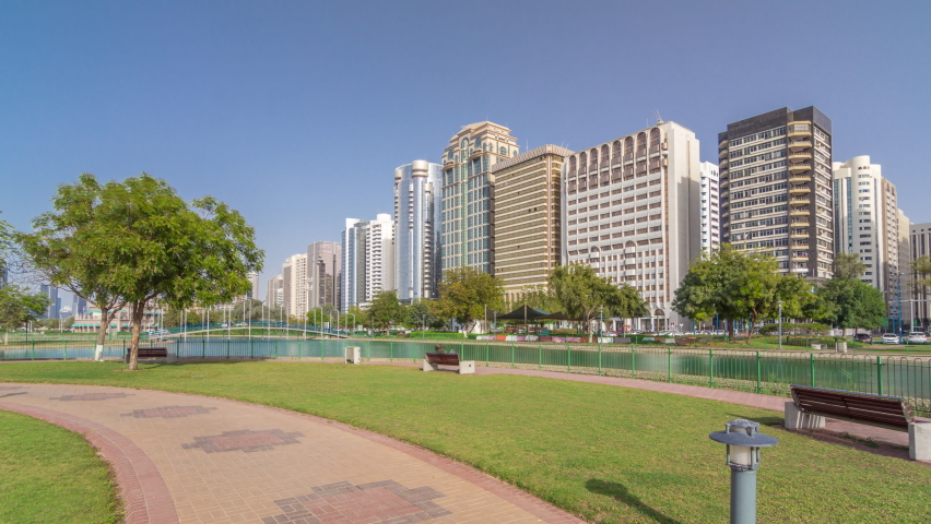 Along park. Along park