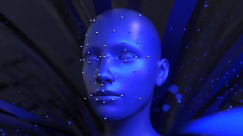 Facial recognition technology ethical. 4k animation