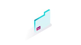 Folder Animated Icon. 4k Animated Icon to Improve Project and Explainer Video